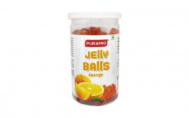 Puramio Jelly Balls Orange   Plastic Jar  300 grams